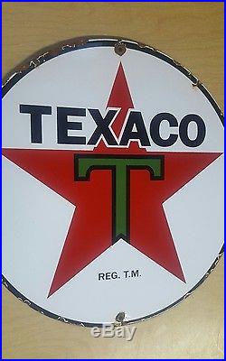 15 TEXACO 3-30 porcelain sign vintage oil petroleum gasoline gas pump plate 15 TEXACO 3-30 porcelain sign vintage oil petroleum gasoline gas pump plate