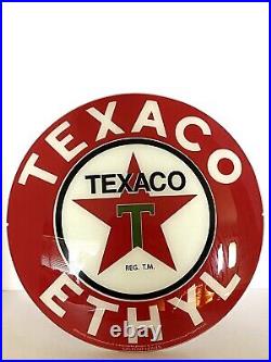 15 Texaco Ethyl Gas Pump Glass Globe Lense Made In USA