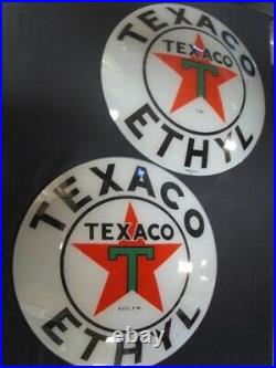 15 Texaco Ethyl Gas Pump Globe Lenses