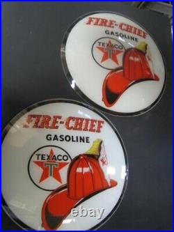 15 Texaco Fire Chief Gas Pump Globe Lenses