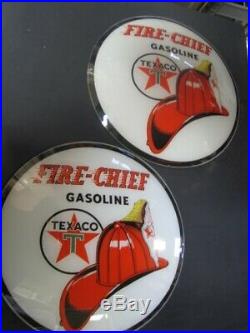 15 Texaco Fire Chief Gas Pump Globe Lenses