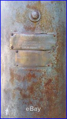 1924 Fry Model 17 Guarantee Visible 5 gal Gas Pump gasoline Texaco Mae West