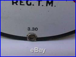 1930 Texaco gas & oil porcelain pump sign 8 diameter EXC condition REG. T. M