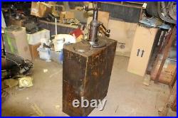 1930's Bennett Highboy Lube Oil Pump Dispenser Model 657 Hand Crank Texaco Shell