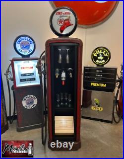 1930's TEXACO FIRE CHIEF Gilbarco Gas Pump Wine Cabinet Home / Bar Decor
