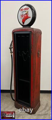 1930's TEXACO FIRE CHIEF Gilbarco Gas Pump Wine Cabinet Home / Bar Decor