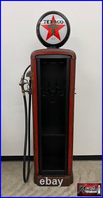 1930's TEXACO Gilbarco Gas Pump Wine Cabinet Home / Bar Decor