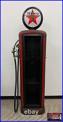 1930's TEXACO Gilbarco Gas Pump Wine Cabinet Home / Bar Decor