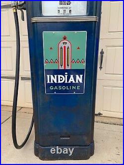 1930s TEXACO INDIAN GASOLINE Gilbarco Gas Pump Rustoration
