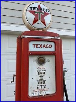 1940s Tokheim Texaco Fire Chief Gas Pump Rustoration