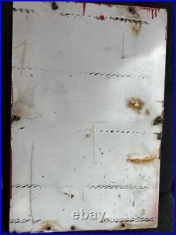 1941 porcelain fire chief texaco pump plate sign advertising original gas oil