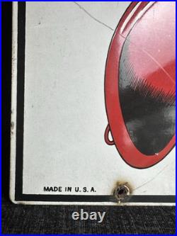 1941 porcelain fire chief texaco pump plate sign advertising original gas oil