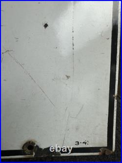 1941 porcelain fire chief texaco pump plate sign advertising original gas oil