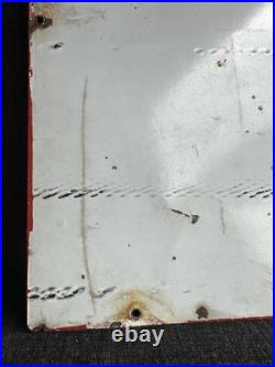 1941 porcelain fire chief texaco pump plate sign advertising original gas oil