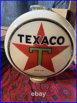 1943 Vintage Texaco Gas pump globe (Not A Reproduction!)