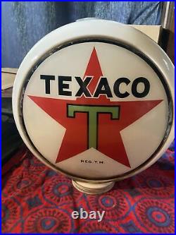 1943 Vintage Texaco Gas pump globe (Not A Reproduction!)