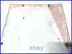 1947 Original Texaco Fire Chief Gasoline Gas Pump Plate Porcelain Sign USA