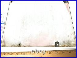 1947 Original Texaco Fire Chief Gasoline Gas Pump Plate Porcelain Sign USA