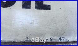 1947 TEXACO INSULATED GAS PUMP SIGN MOTOR OIL SIGN 2 Sided Advertising Oil 1947 TEXACO INSULATED GAS PUMP SIGN MOTOR OIL SIGN 2 Sided Advertising Oil