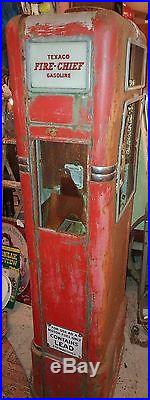 1948 Bowser 565A Gas Pump Great Patina Solid Texaco Fire Chief