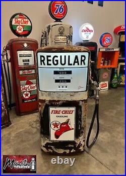 1950's TEXACO FIRE CHIEF Gilbarco Gas Pump Rustoration