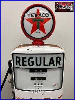 1950's TEXACO GASOLINE Gilbarco Gas Pump Rustoration