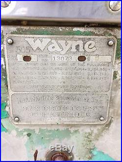 1950's WAYNE 505 Gas Pump CHEVRON SHELL ESSO TEXACO GULF SINCLAIR MOBIL AMOCO