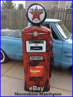 1950s TEXACO Fire Chief Bennett Gas Pump Rustoration