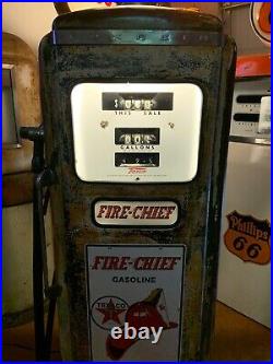 1950s TEXACO Fire Chief Gasoline Tokheim Gas Pump Rustoration
