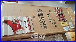1950s TEXACO WOLVERINE PEDAL CAR GAS PUMP, RARE, WITH ORIGINAL BOX AND PAPERS