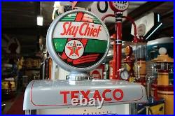 1955 A. O. Smith Restored Texaco Sky Chief Gasoline Themed Gas Pump