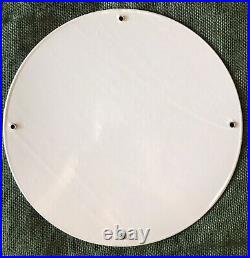 1956 Vintage Style Texaco Aviation Gas & Oil 12 Inch Porcelain Pump Plate Sign