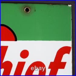 1961 Texaco Sky Chief Su-preme Gasoline Porcelain Pump Plate