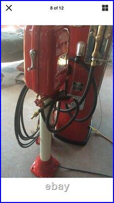 2Texaco Gas Pumps Eco Airmeter Tire And Trash Can Complete Set CAN SHIP