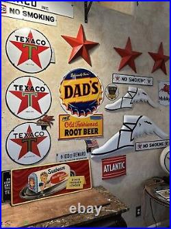 3-6-63 Original''texaco Diesel'' Pump Plate 12x18 Inch Porcelain Sign USA