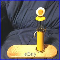 3 Miniature 1920's GAS PUMP REPLICA LIMITED EDITION Mounted by W. E. HULL Workshop