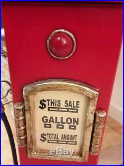 42 Texaco Fire Chief Gas Pump Cabinet with light. Man Cave/Gameroom Decor