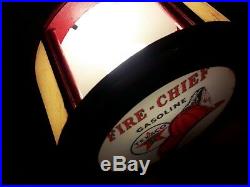 42 Texaco Fire Chief Gas Pump Cabinet with light. Man Cave/Gameroom Decor