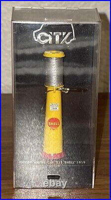 (6) CITY Vintage SHELL/ TEXACO 1/43 Miniature Model Diecast Fuel Gas Pumps