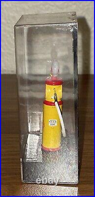 (6) CITY Vintage SHELL/ TEXACO 1/43 Miniature Model Diecast Fuel Gas Pumps
