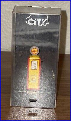 (6) CITY Vintage SHELL/ TEXACO 1/43 Miniature Model Diecast Fuel Gas Pumps