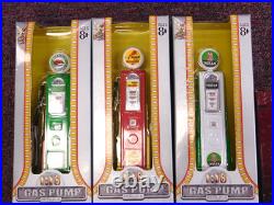 7 Different 1/18 Diecast Replica Gasoline Gas Pump Vintage by Road Signature