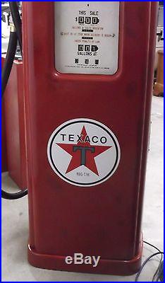 Antique Vintage Original Gas Pump with Texaco Colors Martin & Swartz MS