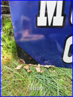 Beautiful Texaco Vintage Porcelain Gas Station Sign 48 X 24 Extremely Heavy