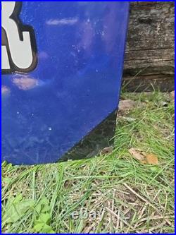 Beautiful Texaco Vintage Porcelain Gas Station Sign 48 X 24 Extremely Heavy