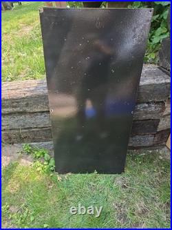 Beautiful Texaco Vintage Porcelain Gas Station Sign 48 X 24 Extremely Heavy