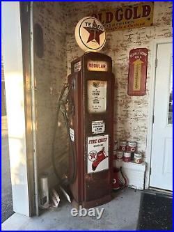 Bennett Texaco Firechief Gas Pump Original Signs, Original Texaco Star Globe