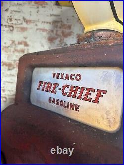 Bennett Texaco Firechief Gas Pump Original Signs, Original Texaco Star Globe
