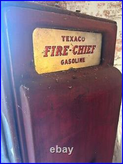 Bennett Texaco Firechief Gas Pump Original Signs, Original Texaco Star Globe