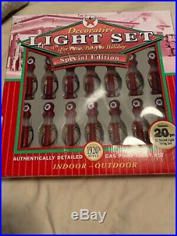 COLLECTIBLE Texaco 1920s style Gas Pump Special Edition Light Set 20 PC NEW